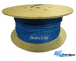 6mm Blue Polypropylene x 500m Wooden Drum Drawcord Rope